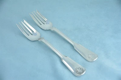 Garfo para salada 2 Tiffany & Co prata esterlina 6-3/4" sem monograma - Imagem 1 de 4