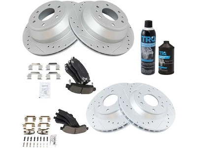 Kit de pastilhas de freio e rotor dianteiro e traseiro 89556DBTW Buick Rainier 2004-2005 - Imagem 1 de 2