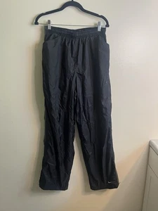 Nike Herren Trainingshose schwarz Reißverschlüsse an den Beinen elastischer Bund Größe Large - Bild 1 von 9