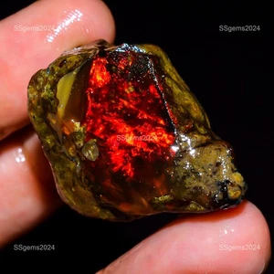 62.5 Cts BIG Opal Rough Natural Ethiopian Oil Opal Raw, Fire Opal Gemstone - Picture 1 of 6