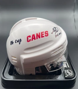 CAROLINA HURRICANES MARK RECCHI  AUTOGRAPHED Signed Mini helmet 06 STANLEY JSA - Picture 1 of 1