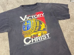 Vintage 90s We Have Victory In Christ Jesus Championship Ring Shirt Gr. XL Rare God - Bild 1 von 10