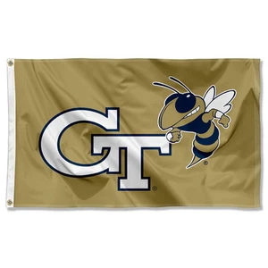 Georgia Tech Yellow Jackets Gold Logo Flag Large 3x5 - Picture 1 of 6