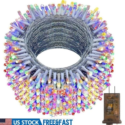 LED Christmas String Lights Waterproof Dimmable Indoor Outdoor 8 Lighting Modes - Image 1 of 4