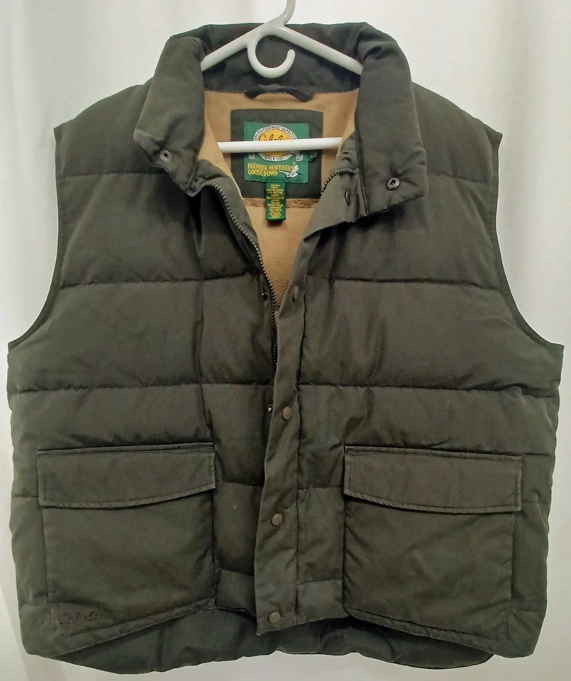 Chaleco de plumón de ganso Cabelas Premier XL regular vintage para hombre Foto 1 de 4