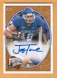 Jacob Tamme Kentucky Wildcats AUTO 2008 Upper Deck Heroes /50 Boyle County - Picture 1 of 2