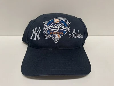 Vintage NY Yankees 2000 AL East Champions World Series MLB Snapback Hat Cap NWT - Image 1 of 4