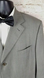 Canali Proposta Gray Geometric Wool 3 Button Sportcoat Blazer 46L US/56L EU NWOT - Picture 1 of 9