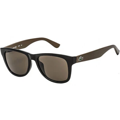 Gafas de sol unisex Lacoste lentes de policarbonato marco negro y marrón L734S (001) Foto 1 de 4