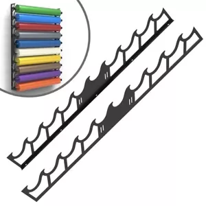 10-Layer Vinyl Rolls Storage Organizer Wallpaper / Film Display Metal with Screw - Bild 1 von 4