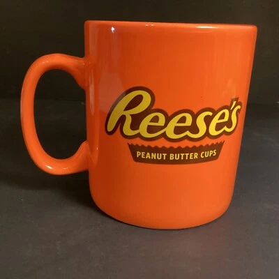 Reese's Peanut Butter Cup Jumbo Ceramic Orange Coffee Tea Mug 32 oz. Hershey OLP - Image 1 of 4