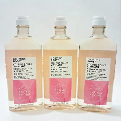 3-Pack Bath & Body Works UPLIFTING BOOST Neroli Blossom Bergamot Body Wash Foam - Image 1 of 3