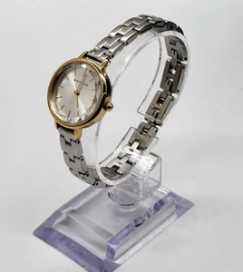 Bering Faceted Crystal Two Tone Stainless Steel Ladies Quartz Watch - Picture 1 of 7