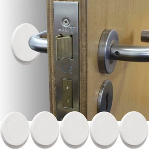 3x 5 x Wall Protector Self Adhesive Rubber Stop Door Handle Bumper Guard Stopper - Picture 1 of 6