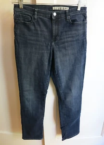 Pantalones de mezclilla DKNY clásicos de 5 bolsillos lavado oscuro con elástico talla 10 x 30 - Imagen 1 de 12