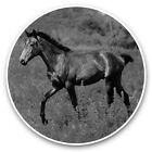 2 X Vinyl Stickers 75Cm Bw   Beautiful Horse Foal Pony 39125