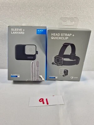 GoPro Head Strap + QuickClip And Sleeve for GoPro All HERO Compatible LOT - Image 1 of 4