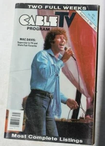 Mac Davis Cable TV Program TV Guide August 2-15 1981 Ohio Advertising --- - Imagen 1 de 1