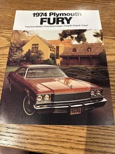 1974 PLYMOUTH FURY DEALER SALES LITERATURE BROCHURE NOS MOPAR - Picture 1 of 8