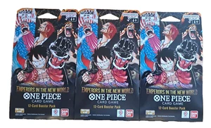 One Piece TCG English OP-09 Emperors in the New World Sleeved Lot of 3 ๐ฅ๐ฅ๐ฅ - Picture 1 of 5