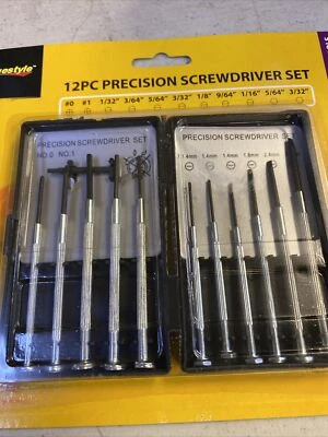 12PC Precision Screwdriver Set Eyeglass Watch Jewelry Repair Cell Micro Small - Image 1 of 4