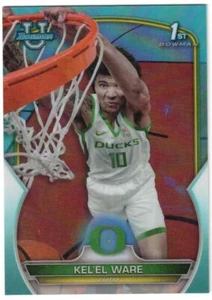 Kel'el Ware 22/23 Bowman Chrome U University Aqua Refractor / 299 - Bild 1 von 2