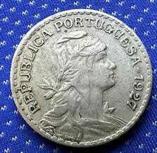 1927 Portugal 1 Escudos Coin  ( 1.9 Million Minted )   #MX167