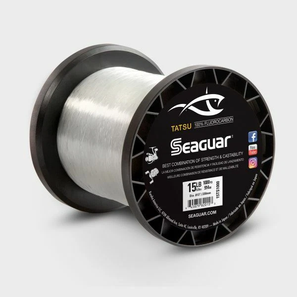 Seaguar Tatsu Fluorocarbon 1000 Yards Bass, Trout, & Walleye Fishing Line - Image 1 of 1