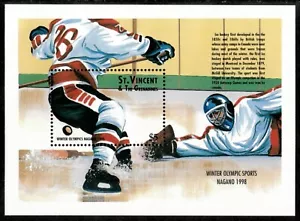 St. Vincent 1998 - Winter Olympics - Souvenir Stamp Sheet - Scott #2534 - MNH - Picture 1 of 1