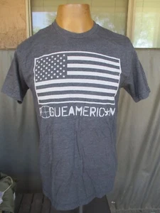 ROGUE AMERICAN Flag Grey T Shirt, Tactical Gear, USA Made, MEDIUM - Picture 1 of 8