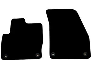 Front Car Floor Mats For Range Rover Evoque Waterproof Velour Carpet Liners 2pcs - Picture 1 of 7