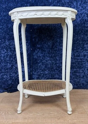 Sellette Ou Guéridon d'Appoint Style Louis XV En Bois Laqué - Photo 1/4