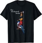 New Limited The Backyard Birds Blue Jay Cardinal Bird Birdwatcher T-Shirt