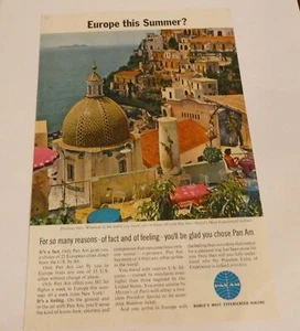 PAN AM AIRLINES / MERCURY OUTBOARD VINTAGE ADVERTISEMENT 1966 - Picture 1 of 2