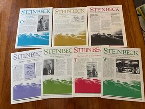 SEVEN JOHN STEINBECK NEWSLETTERS 1987-1992 SAN JOSE STATE UNIVERSITY FINE! - Picture 1 of 8