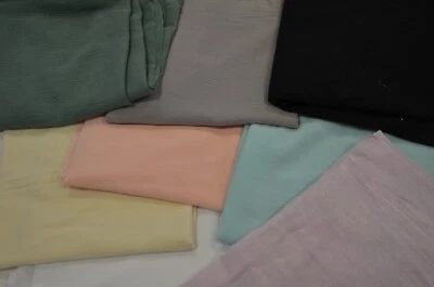 双层棉质纱布面料 | 柔软双层薄纱 | 48 英寸宽 | — 第 1/4 张图片