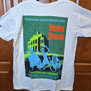 Disneyland Haunted Mansion Attraction Poster T-Shirt 90s Vintage NWT Medium - Picture 1 of 19