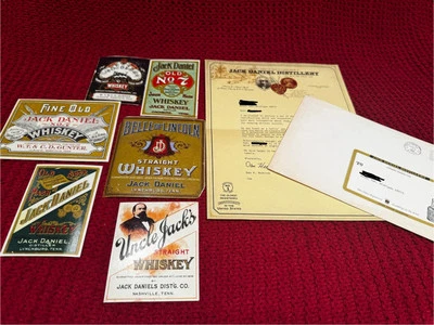 Jack Daniel Official Reproduction  Labels, Hendrick Letter - 1900s, Prohibition  - Image 1 of 4