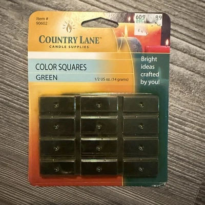 Country Lane Candle Supplies Color Squares Green - Image 1 of 2