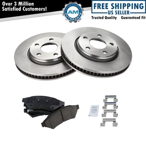 Front Ceramic Brake Pad & 2 Rotors Set for LaCrosse Grand Prix Uplander - Picture 1 of 3