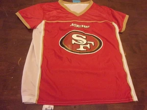 San Francisco 49ers maglia reversibile calcio bandiera media giovanile usata bambino - Foto 1 di 4