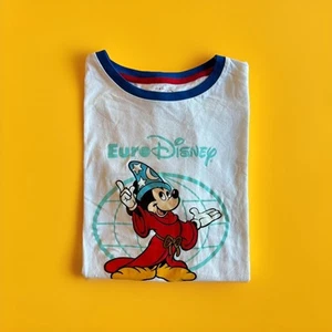 Disneyland Paris Euro Disney 1992 Graphic Shirt Mickey Mouse Adult Small White - Picture 1 of 12