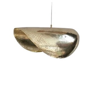 Designer Hängelampe Gold Halbmond LED Pendelleuchte Deckenleuchte Luxus Modern - Bild 1 von 5