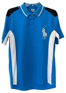 Polo Ralph Lauren Performance Big Pony Navy Blue Polo Shirt Kids Size XL - Picture 1 of 11