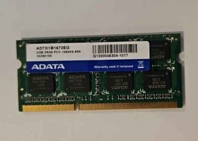 1 x ADATA AD73I1B1672EG 2GB DDR3-1333 RAM - 2Rx8 PC3-10600S-999 - Image 1 of 3