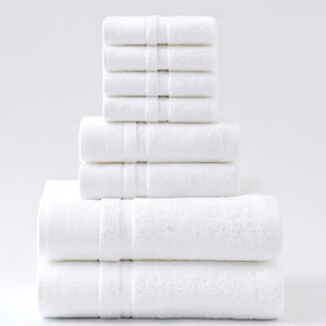 KOILIFE Towels 8Pc Towel Set 2 Bath Towels 2 Hand Towels 4 Washcloths - Picture 1 of 9