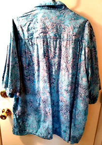 HANDGEFERTIGTES HANDWERKER OUTFITTERS 100 % BAUMWOLLE HERREN AQUABLAU HEMD GRÖSSE 2XLT - Bild 1 von 9