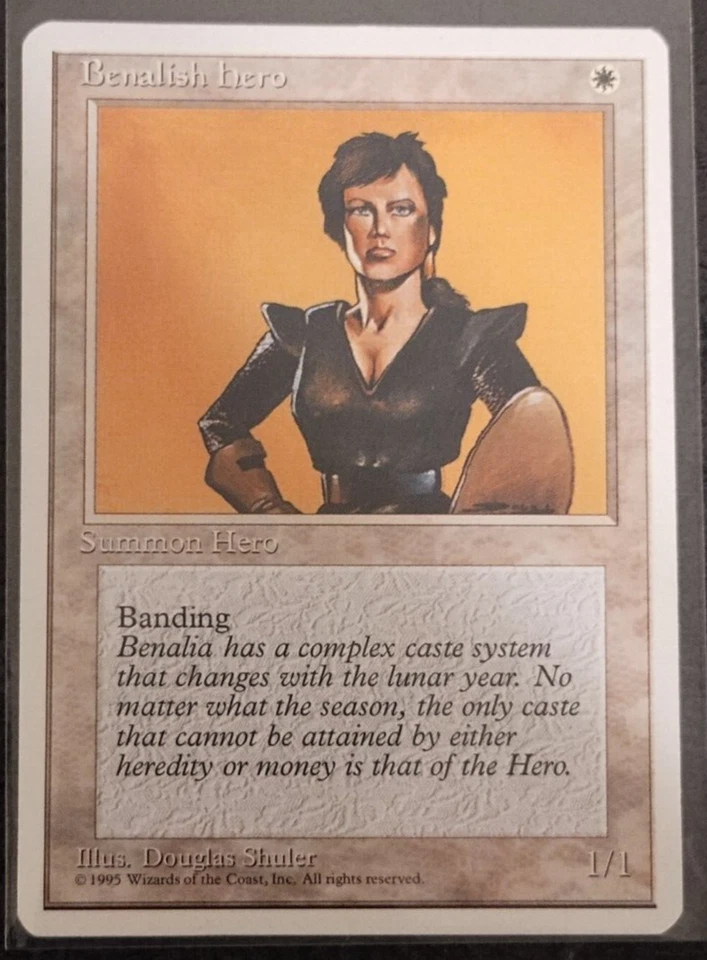 MTG 1993 Benalish Hero Masters Edition - Image 1 of 1