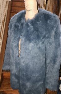 Zara Blue Faux Fur