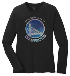 Women's Golden State Warriors Ladies Bling Long Sleeve T-Shirt S-4XL